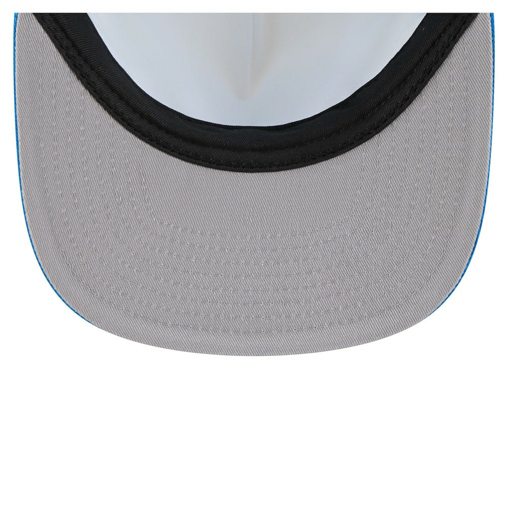 Detroit Lions New Era Cutout A-Frame 9FIFTY Snapback Hat - Cream/Blue Hats