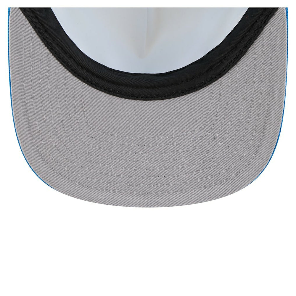 Detroit Lions New Era Cutout A-Frame 9FIFTY Snapback Hat - Cream/Blue Hats