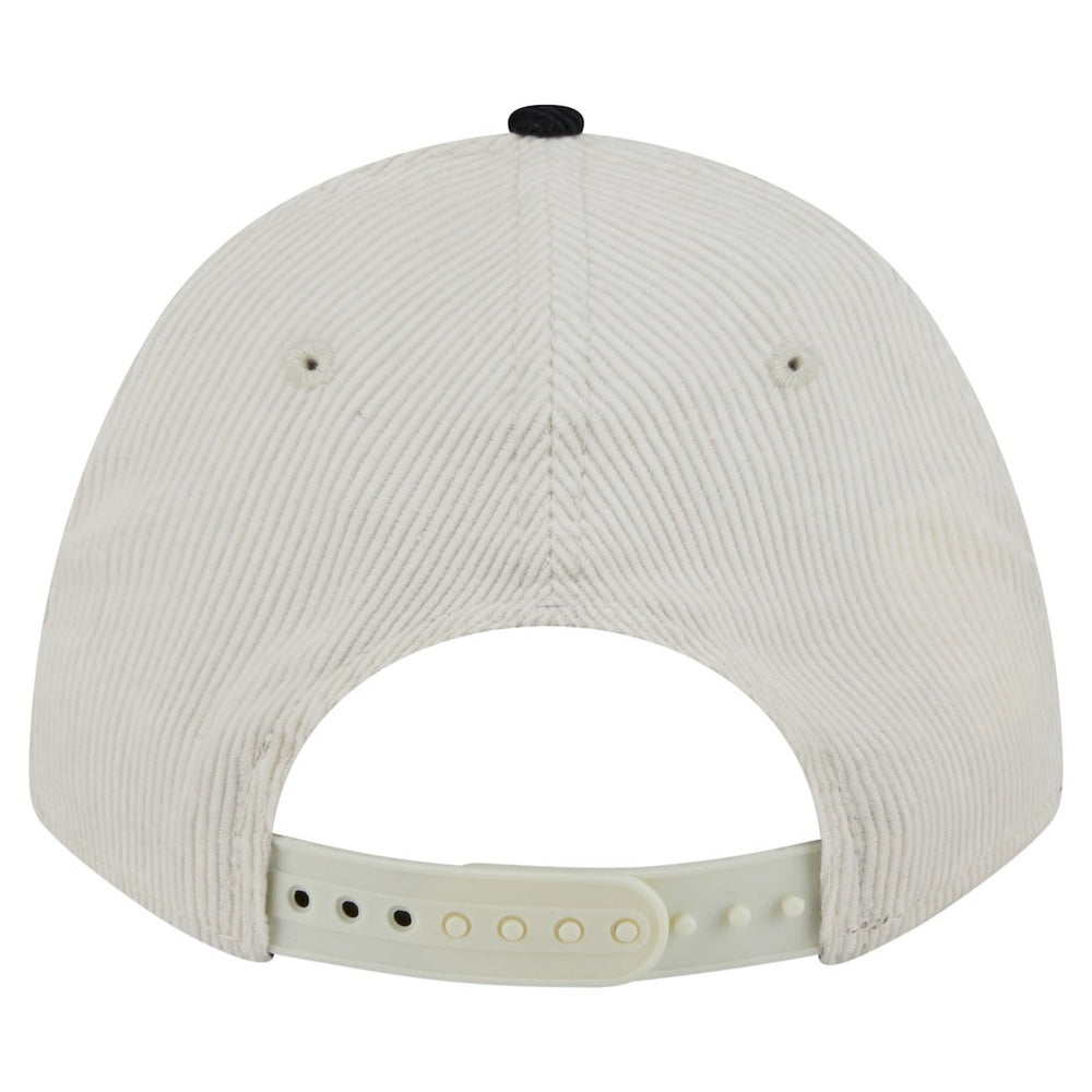 Cincinnati Bengals New Era Head Two-Tone Sided Corduroy 9FORTY A-Frame Adjustable Hat - Cream/Black Hats