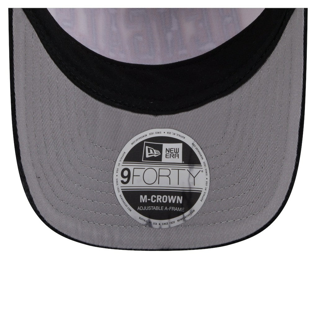 Cincinnati Bengals New Era Head Two-Tone Sided Corduroy 9FORTY A-Frame Adjustable Hat - Cream/Black Hats