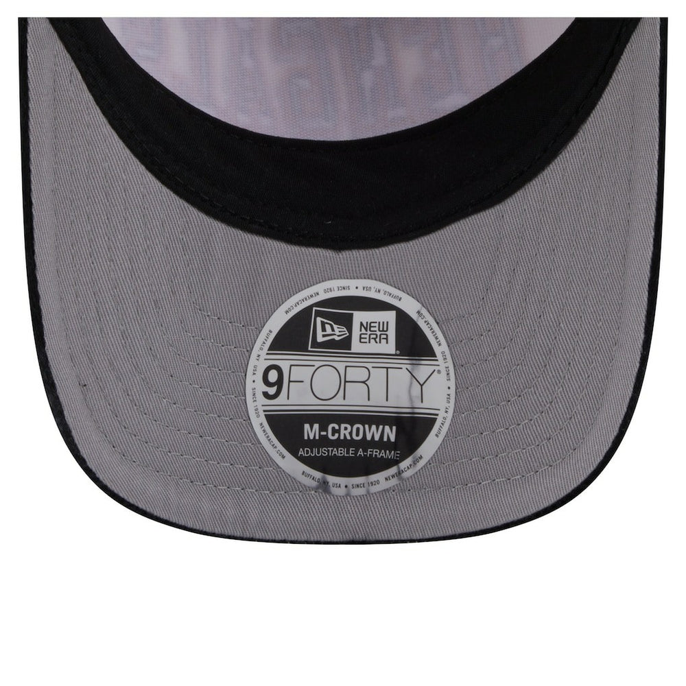 Cincinnati Bengals New Era Head Two-Tone Sided Corduroy 9FORTY A-Frame Adjustable Hat - Cream/Black Hats