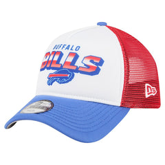 Buffalo Bills New Era Youth Streak 9FORTY A-Frame Adjustable Hat - White/Royal Hats