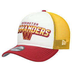 Washington Commanders New Era Youth Streak 9FORTY A-Frame Adjustable Hat - White/Burgundy Hats
