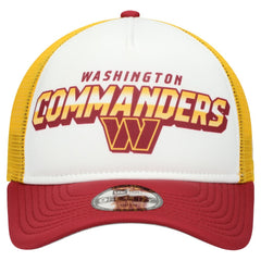 Washington Commanders New Era Youth Streak 9FORTY A-Frame Adjustable Hat - White/Burgundy Hats