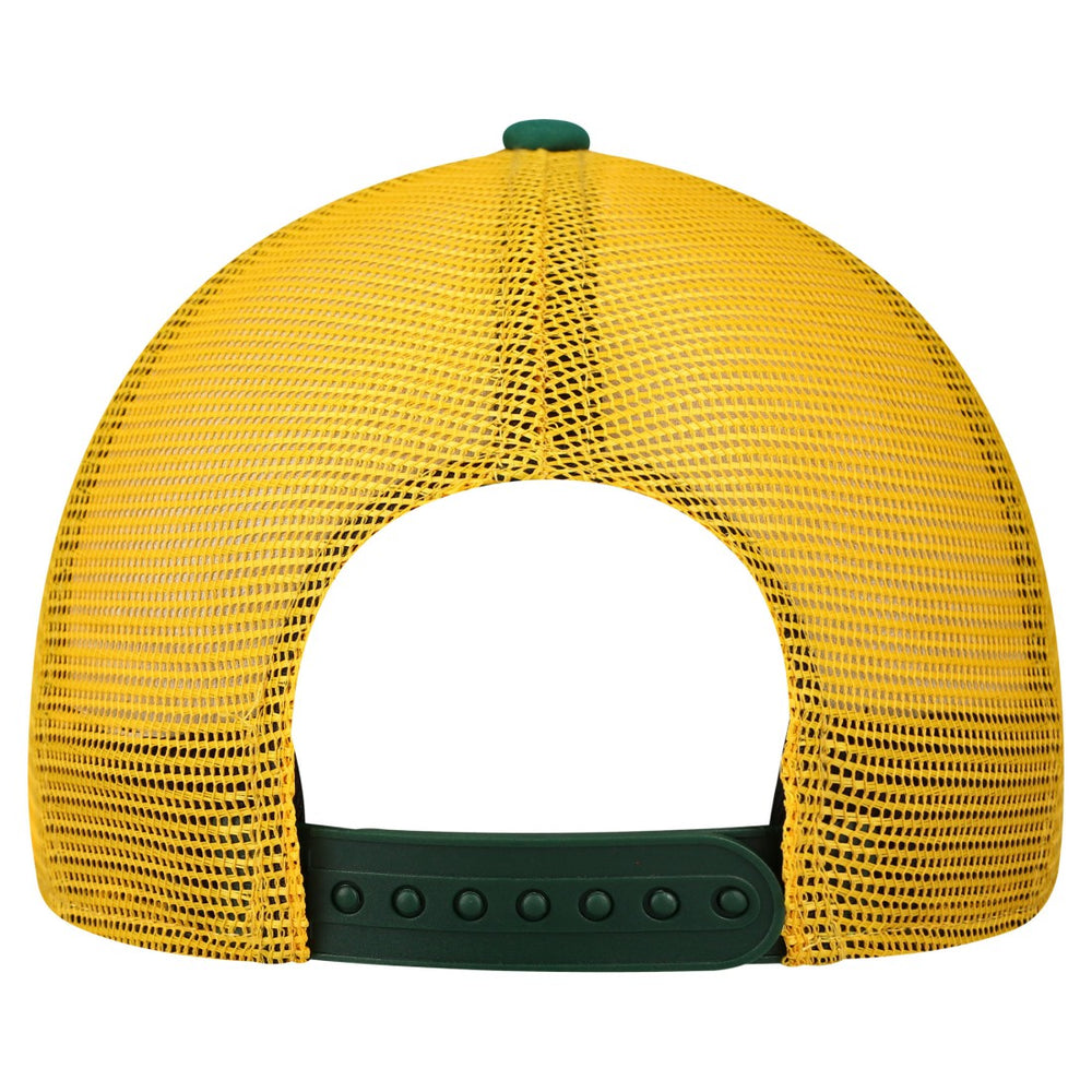 Green Bay Packers New Era Youth Streak 9FORTY A-Frame Adjustable Hat - White/Green Hats