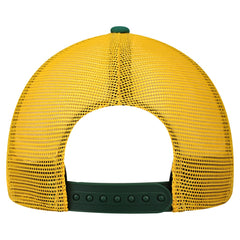 Green Bay Packers New Era Youth Streak 9FORTY A-Frame Adjustable Hat - White/Green Hats