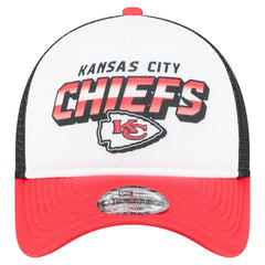 Kansas City Chiefs New Era Youth Streak 9FORTY A-Frame Adjustable Hat - White/Red Hats