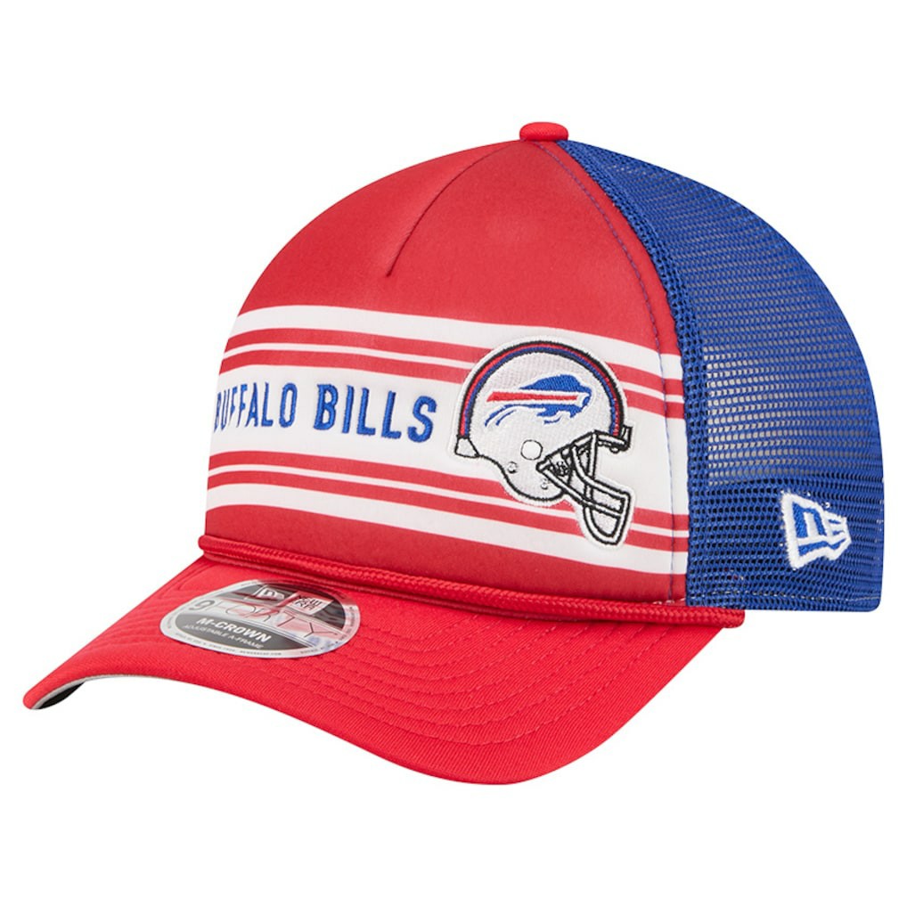 Buffalo Bills New Era Linear A-Frame 9FORTY Adjustable Hat - Red Hats