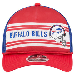 Buffalo Bills New Era Linear A-Frame 9FORTY Adjustable Hat - Red Hats