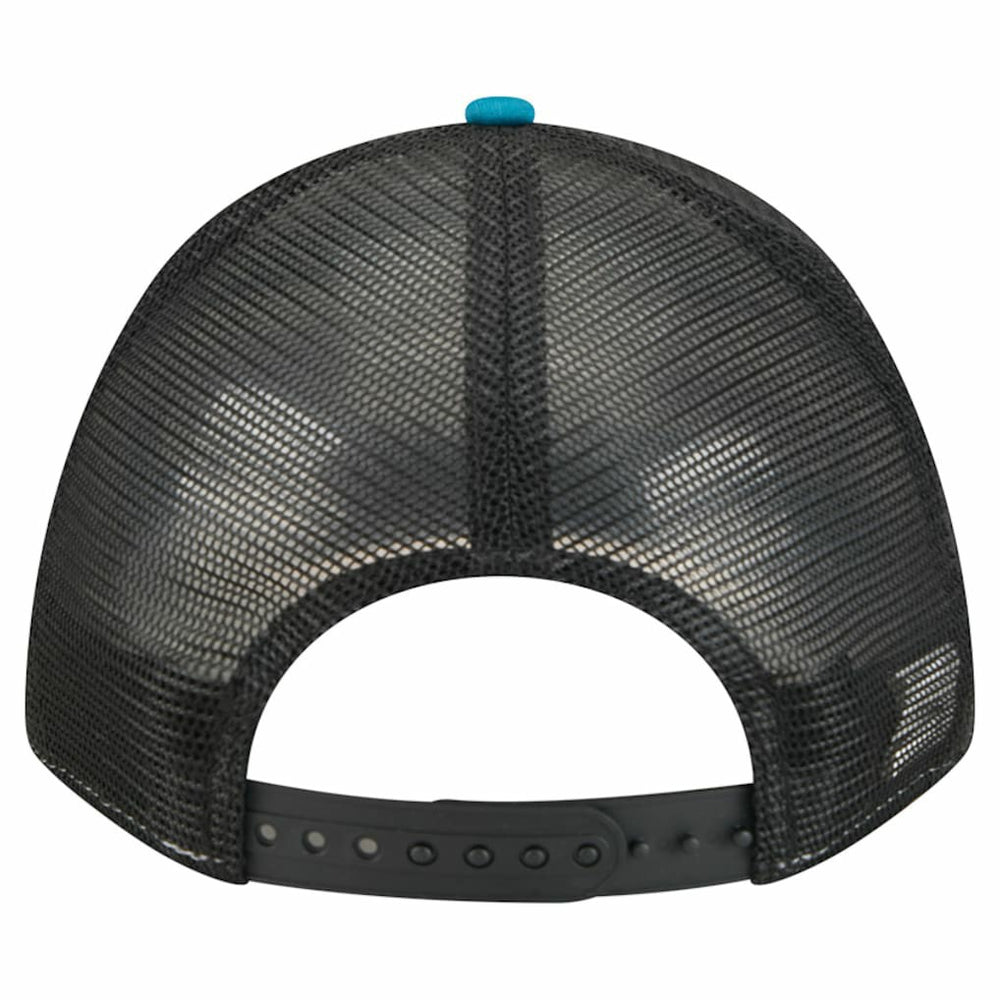 Jacksonville Jaguars New Era Throwback Linear A-Frame 9FORTY Adjustable Hat - Teal Hats