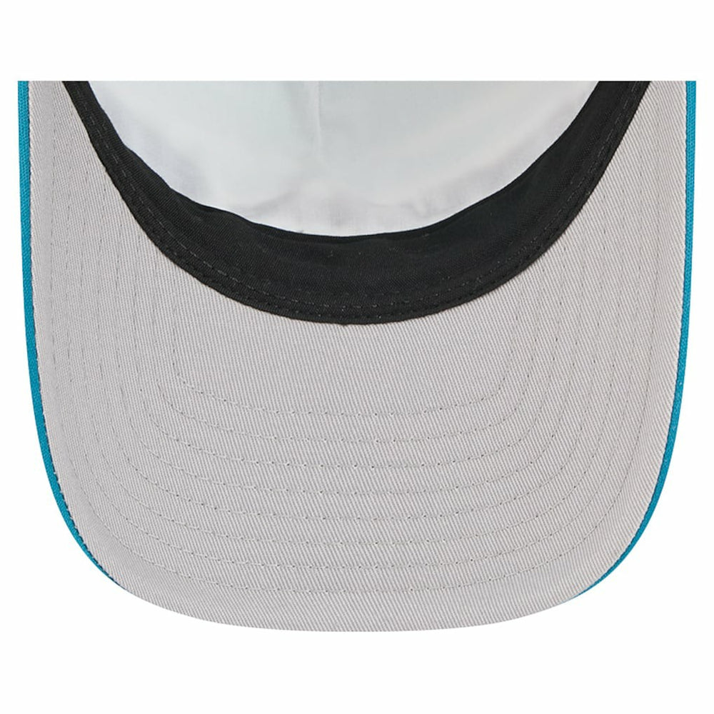 Jacksonville Jaguars New Era Throwback Linear A-Frame 9FORTY Adjustable Hat - Teal Hats