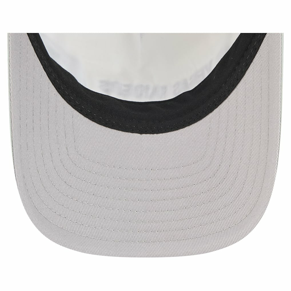 Las Vegas Raiders New Era Linear A-Frame 9FORTY Adjustable Hat - Silver Hats