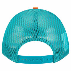 Miami Dolphins New Era Linear A-Frame 9FORTY Adjustable Hat - Orange Hats