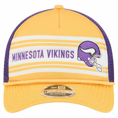 Minnesota Vikings New Era Linear A-Frame 9FORTY Adjustable Hat - Gold Hats