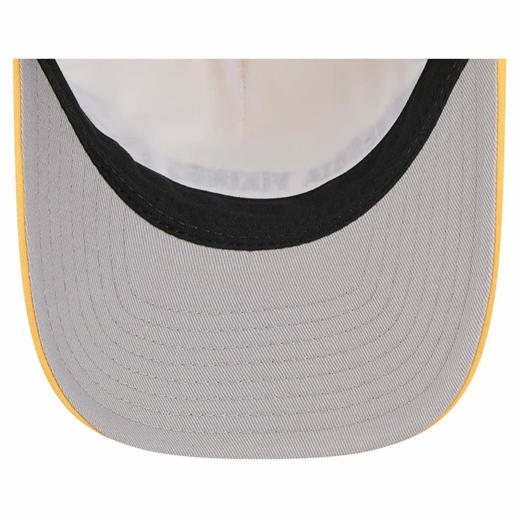Minnesota Vikings New Era Linear A-Frame 9FORTY Adjustable Hat - Gold Hats