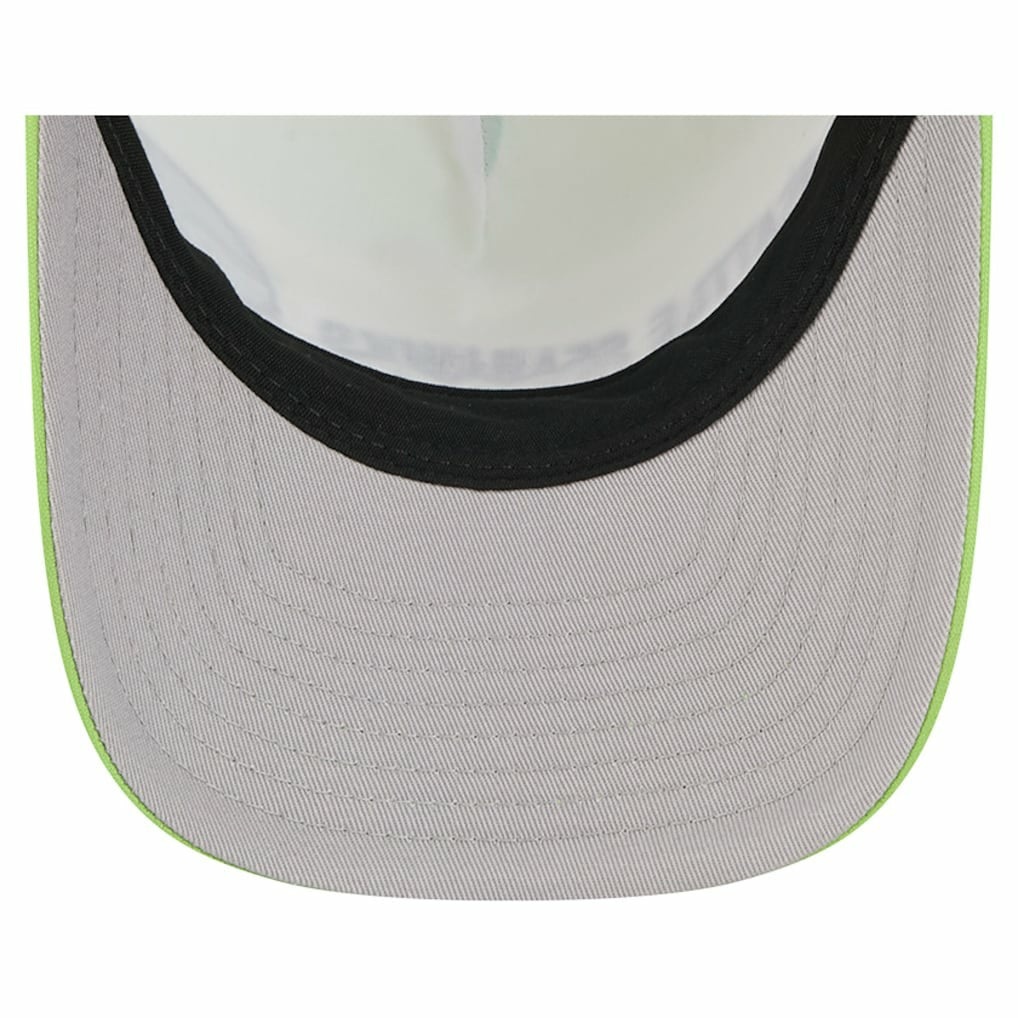 Seattle Seahawks New Era Linear A-Frame 9FORTY Adjustable Hat - Neon Green Hats