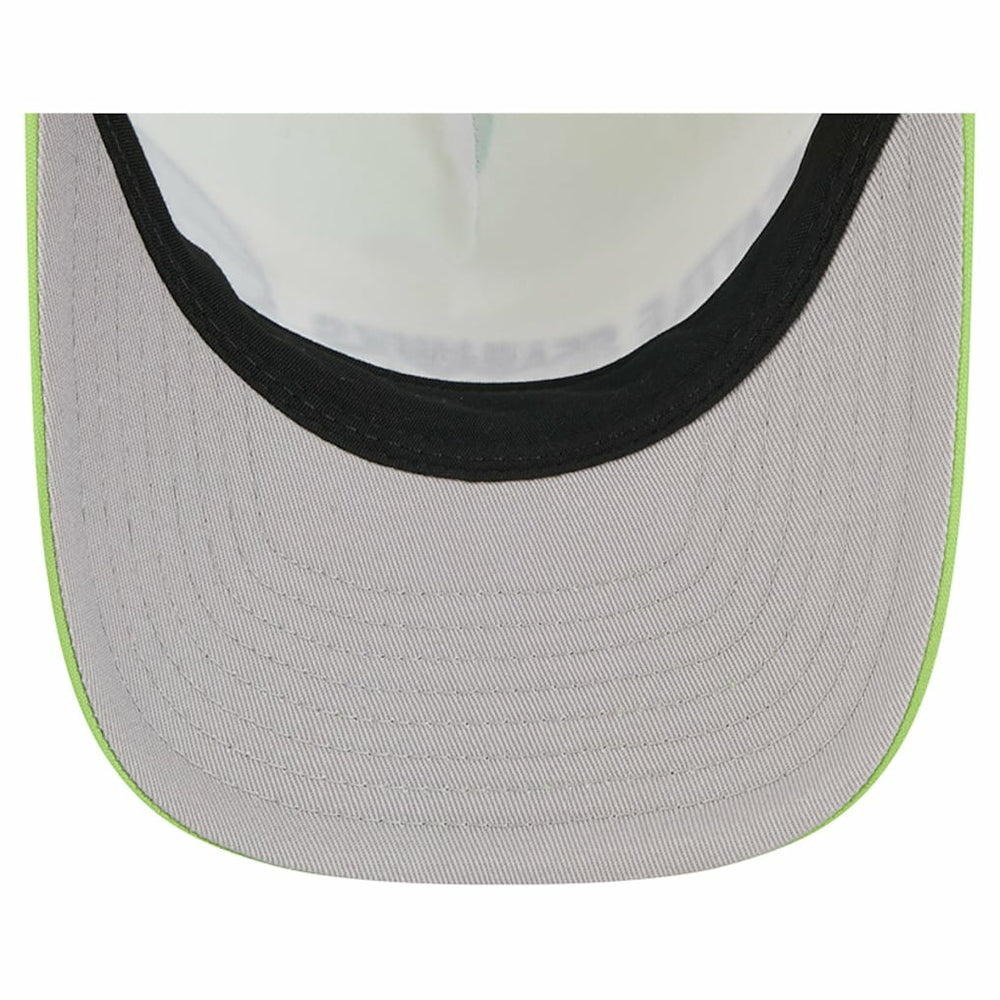 Seattle Seahawks New Era Linear A-Frame 9FORTY Adjustable Hat - Neon Green Hats
