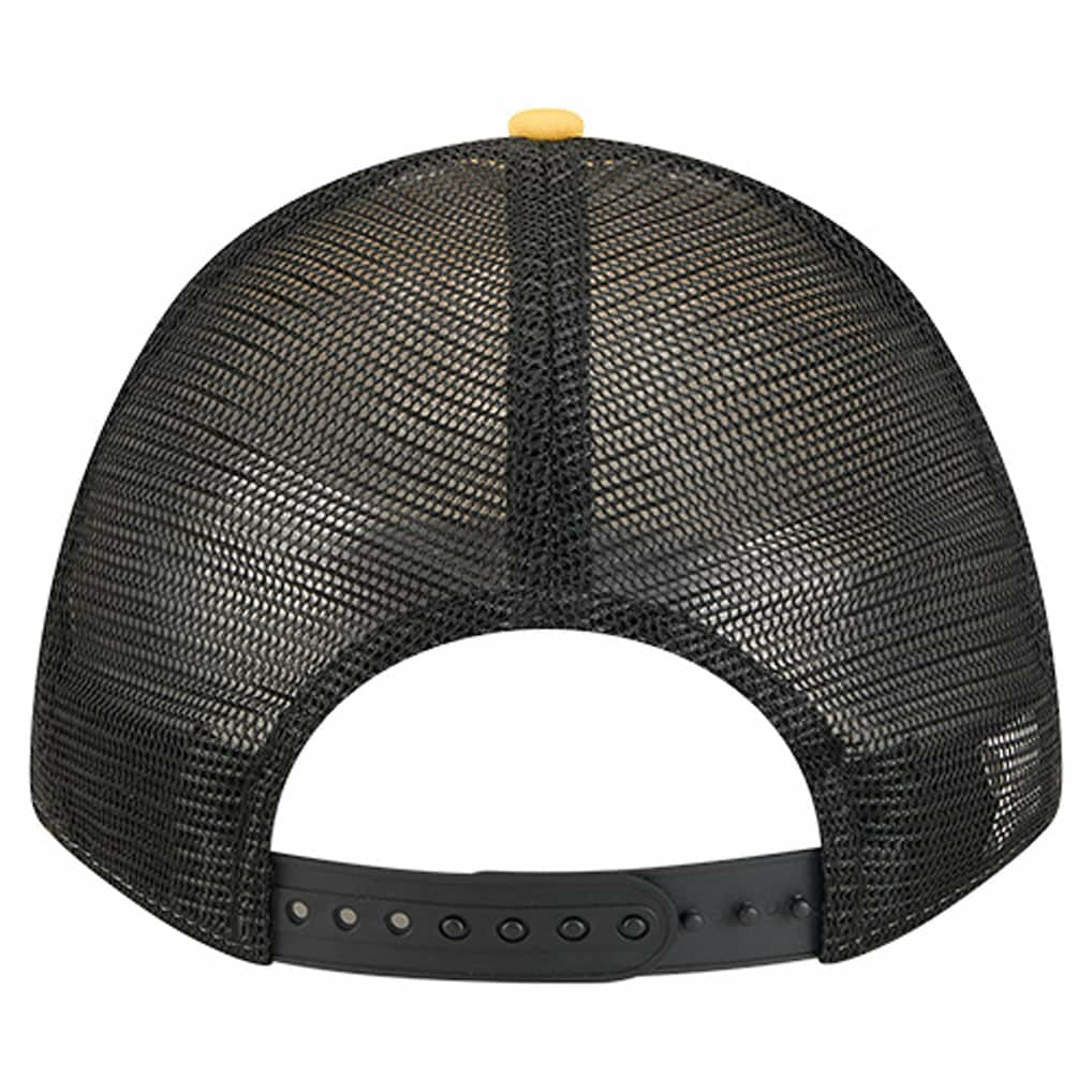 Pittsburgh Steelers New Era Linear A-Frame 9FORTY Adjustable Hat - Gold Hats