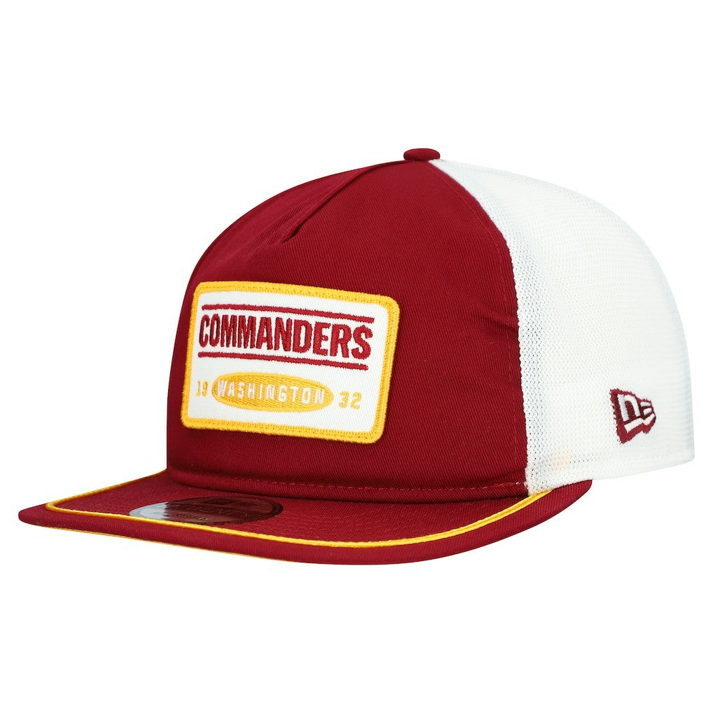 Washington Commanders New Era Patch 19TWENTY Adjustable Hat - Burgundy/White Hats