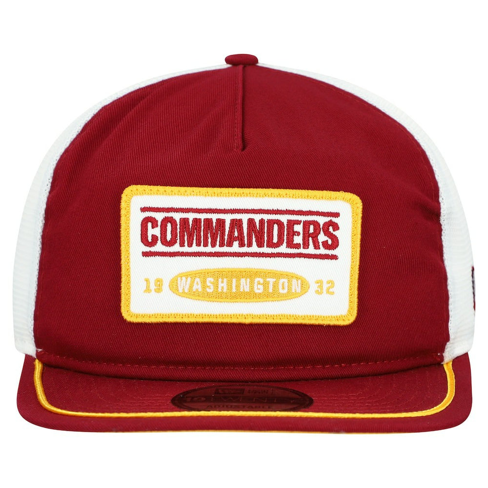 Washington Commanders New Era Patch 19TWENTY Adjustable Hat - Burgundy/White Hats