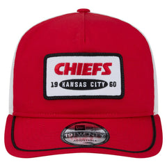 Kansas City Chiefs New Era Patch 19TWENTY Adjustable Hat - Red/White Hats