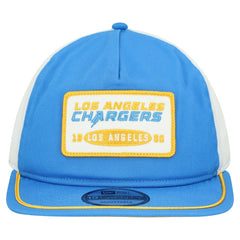 Los Angeles Chargers New Era Patch 19TWENTY Adjustable Hat - Powder Blue/White Hats