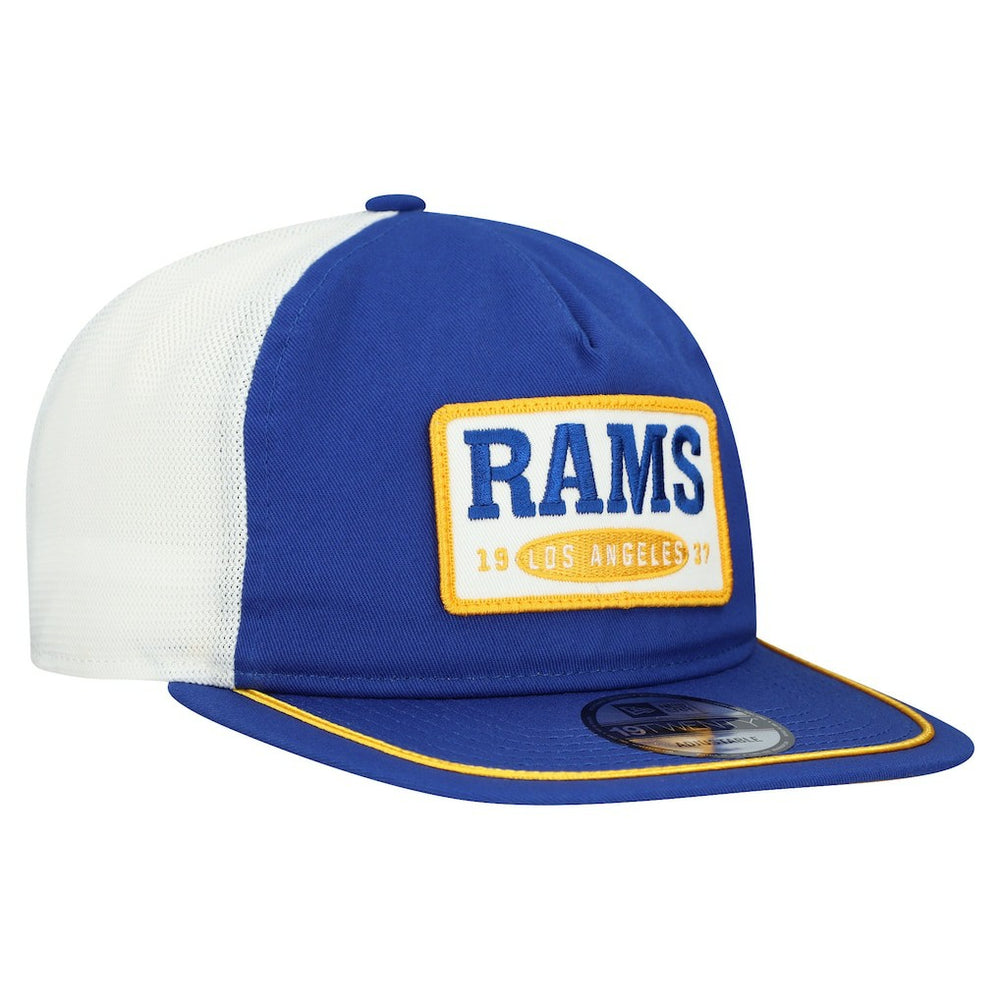 Los Angeles Rams New Era Patch 19TWENTY Adjustable Hat - Royal/White Hats