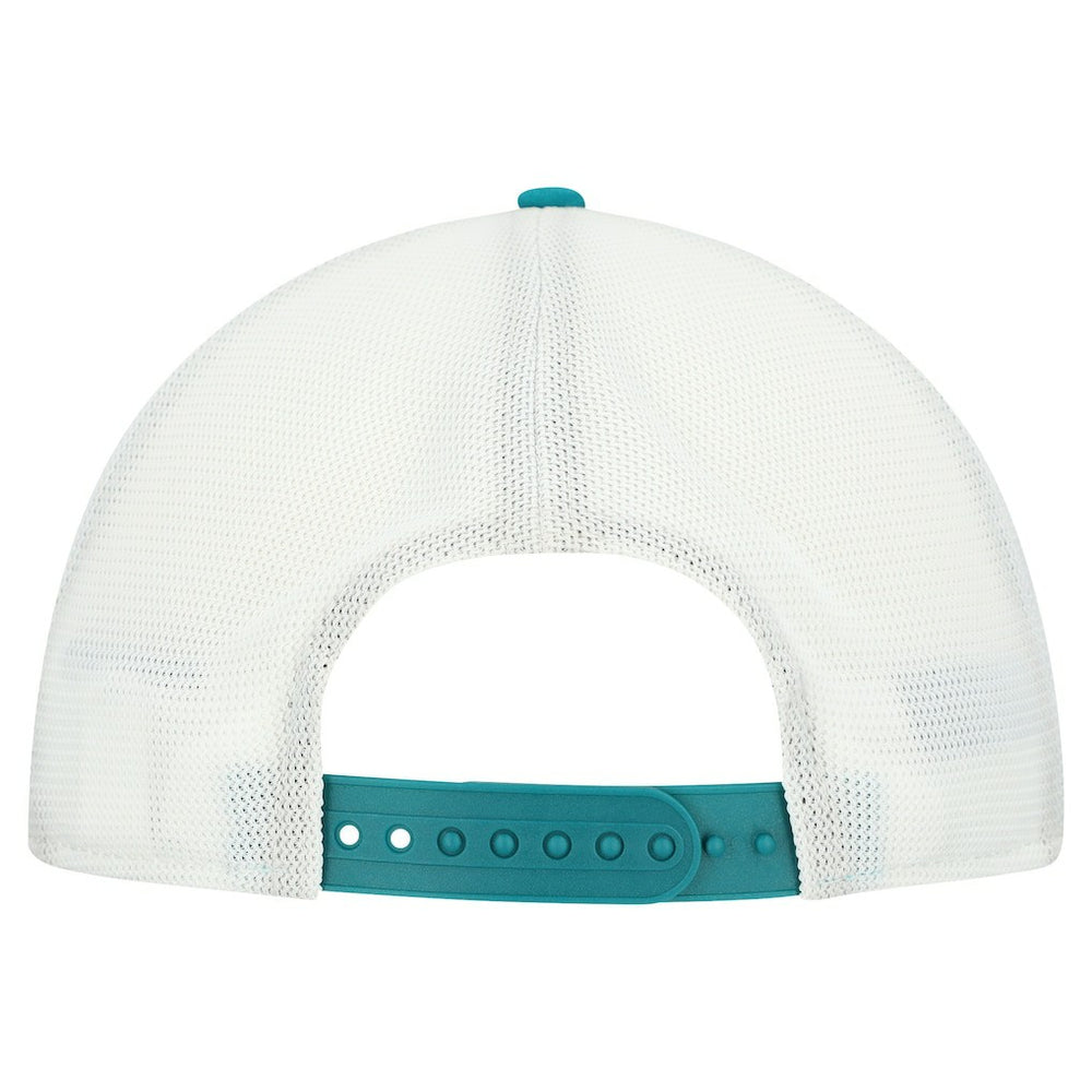 Miami Dolphins New Era Patch 19TWENTY Adjustable Hat - Aqua/White Hats