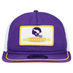 Minnesota Vikings New Era Patch 19TWENTY Adjustable Hat - Purple/White Hats