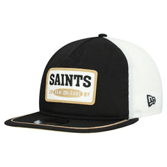 New Orleans Saints New Era Patch 19TWENTY Adjustable Hat - Black/White Hats