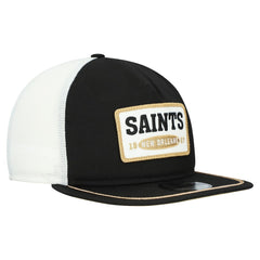 New Orleans Saints New Era Patch 19TWENTY Adjustable Hat - Black/White Hats