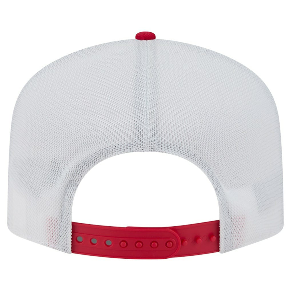 San Francisco 49ers New Era Patch 19TWENTY Adjustable Hat - Scarlet/White Hats