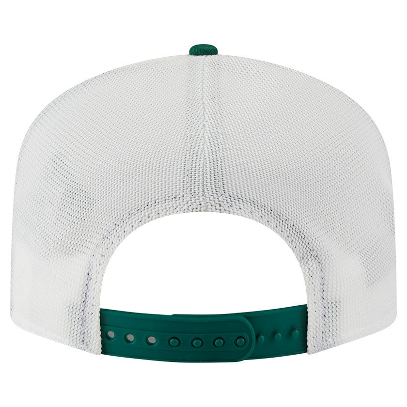 New York Jets New Era Patch 19TWENTY Adjustable Hat - Green/White Hats