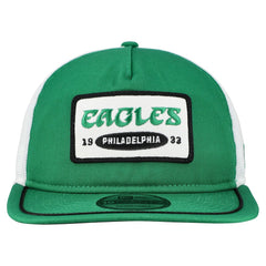 Philadelphia Eagles New Era Patch 19TWENTY Adjustable Hat - Kelly Green/White Hats