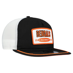 Cincinnati Bengals New Era Patch 19TWENTY Adjustable Hat - Black/White Hats
