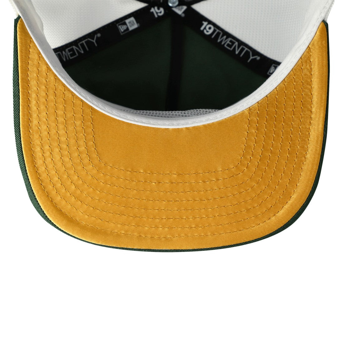 Green Bay Packers New Era Patch 19TWENTY Adjustable Hat - Green/White Hats