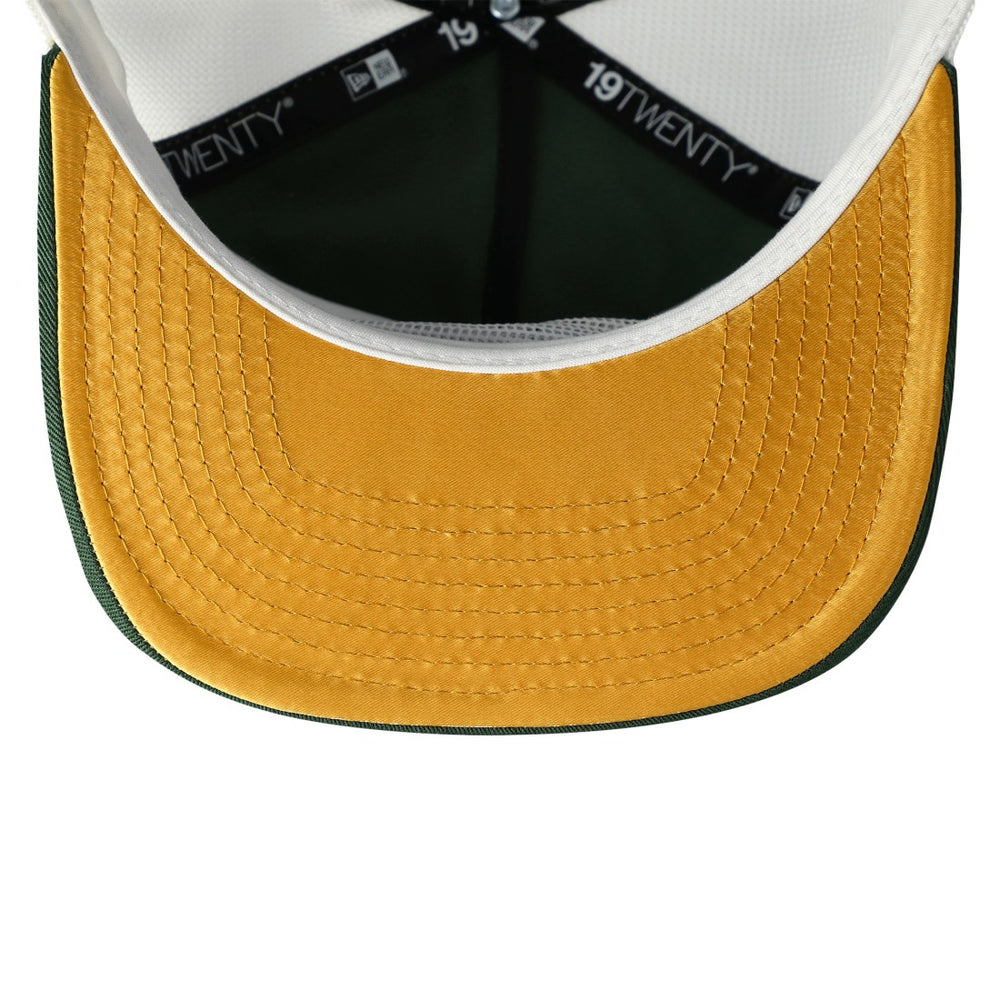 Green Bay Packers New Era Patch 19TWENTY Adjustable Hat - Green/White Hats