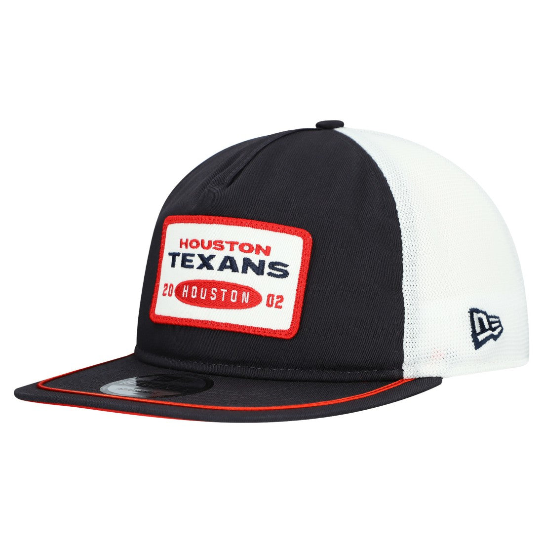 Houston Texans New Era Patch 19TWENTY Adjustable Hat - Navy/White Hats