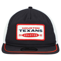 Houston Texans New Era Patch 19TWENTY Adjustable Hat - Navy/White Hats