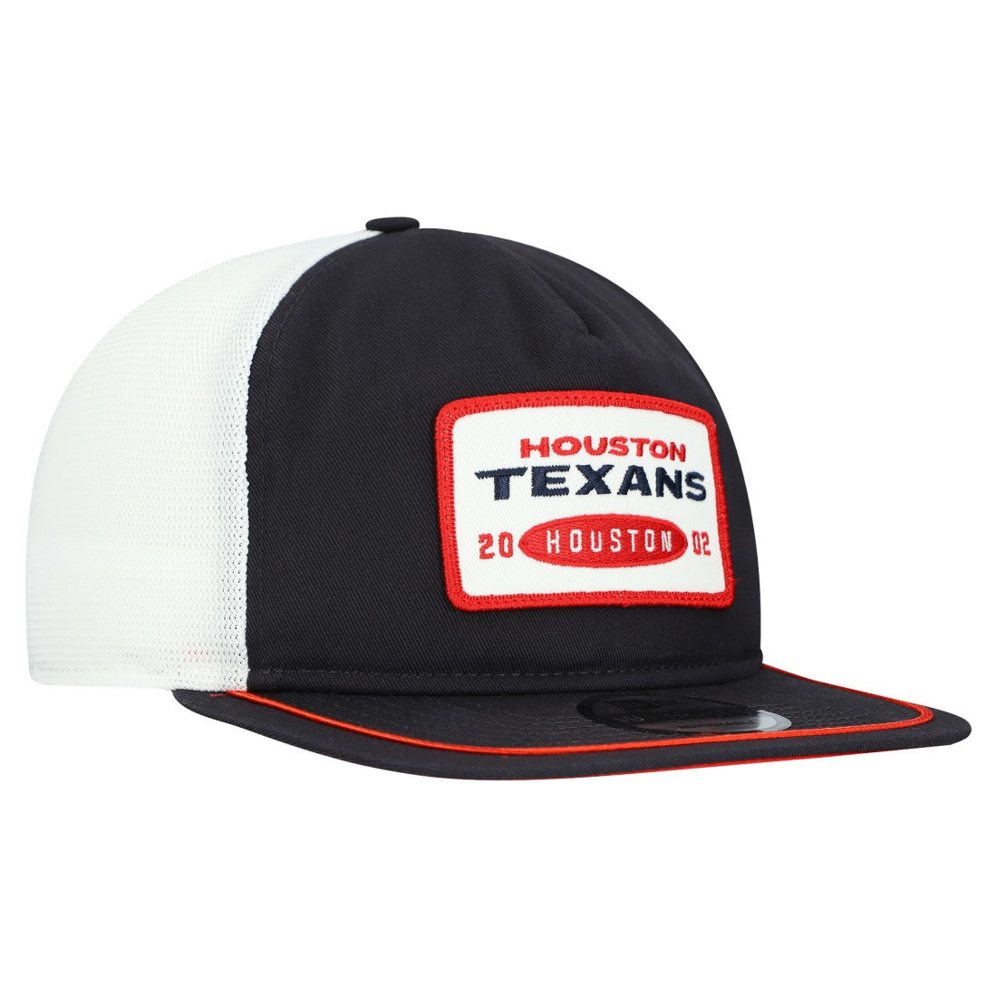 Houston Texans New Era Patch 19TWENTY Adjustable Hat - Navy/White Hats