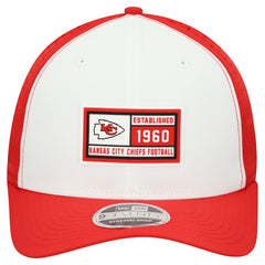 Kansas City Chiefs New Era Established Patch 9SEVENTY Adjustable Hat - White/Red Hats