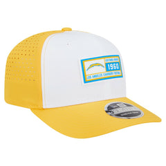 Los Angeles Chargers New Era Established Patch 9SEVENTY Adjustable Hat - White/Gold Hats