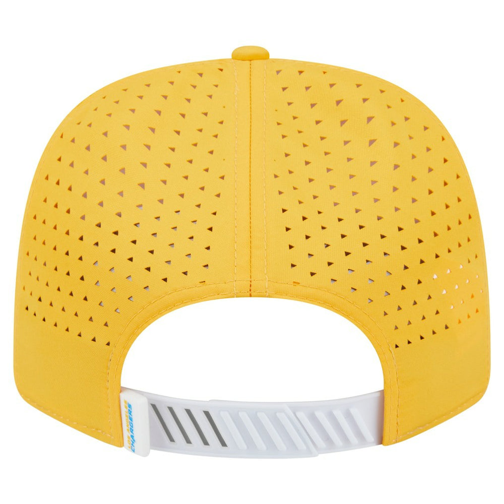 Los Angeles Chargers New Era Established Patch 9SEVENTY Adjustable Hat - White/Gold Hats