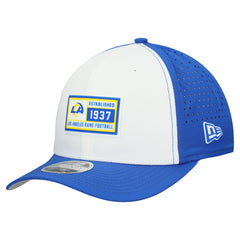 Los Angeles Rams New Era Established Patch 9SEVENTY Adjustable Hat - White/Royal Hats