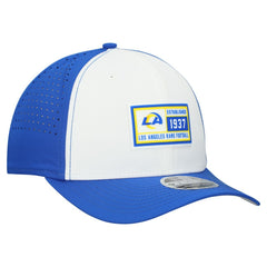 Los Angeles Rams New Era Established Patch 9SEVENTY Adjustable Hat - White/Royal Hats