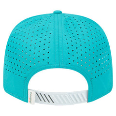 Miami Dolphins New Era Established Patch 9SEVENTY Adjustable Hat - White/Aqua Hats