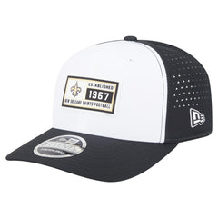 New Orleans Saints New Era Established Patch 9SEVENTY Adjustable Hat - White/Black Hats