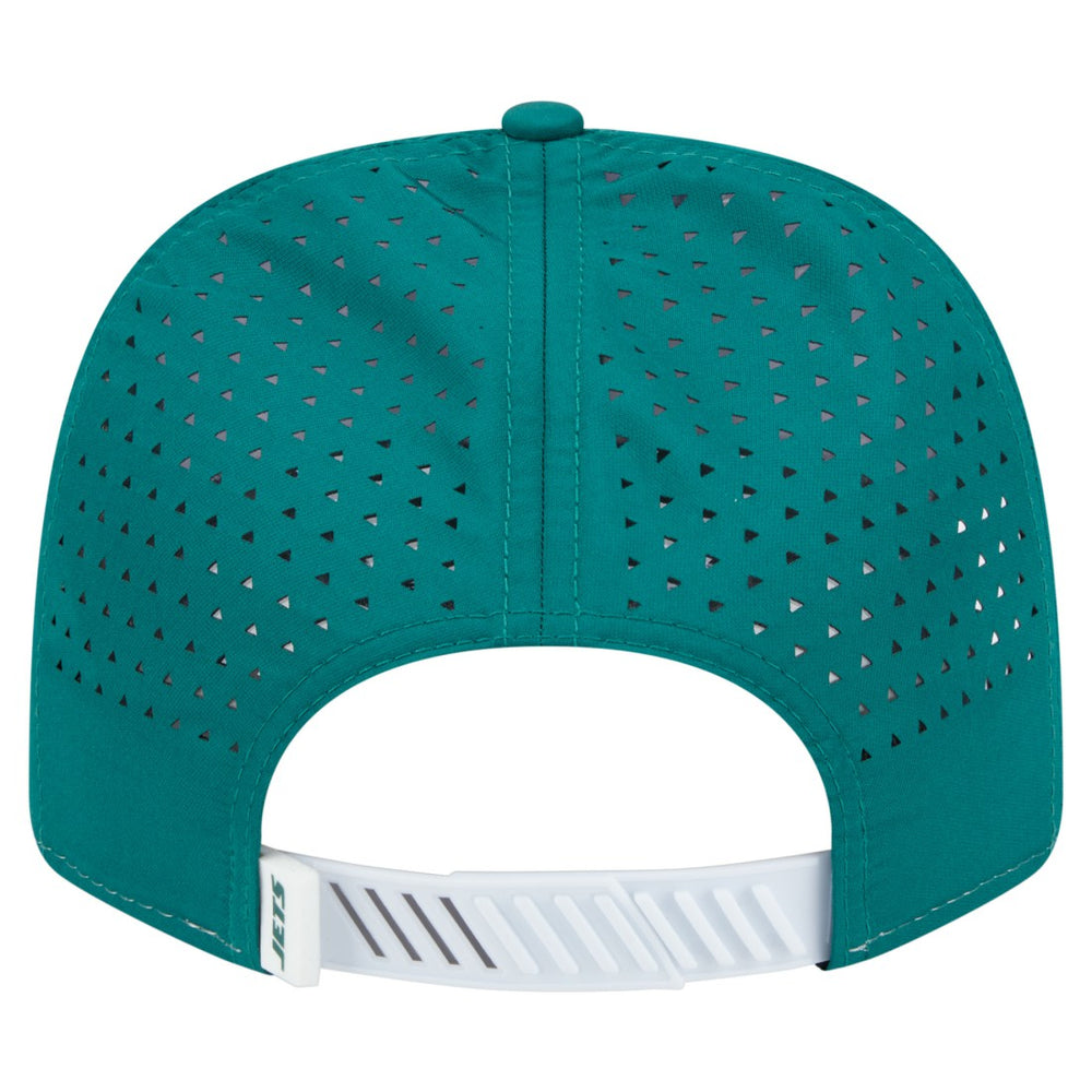 New York Jets New Era Established Patch 9SEVENTY Adjustable Hat - White/Green Hats