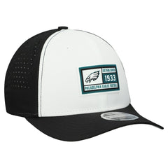 Philadelphia Eagles New Era Established Patch 9SEVENTY Adjustable Hat - White/Black Hats