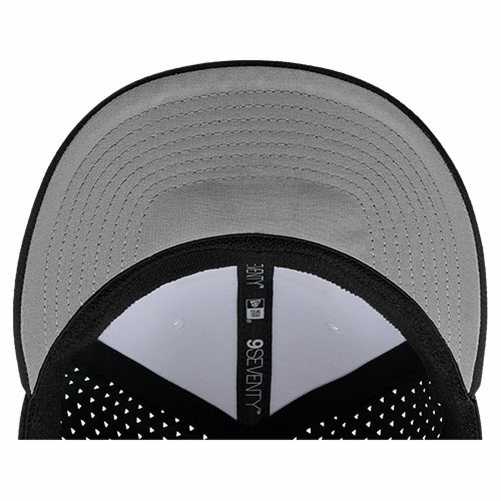 Pittsburgh Steelers New Era Established Patch 9SEVENTY Adjustable Hat - White/Black Hats